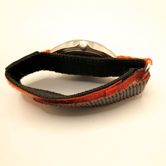 Orange and Black Walk MS Wristwatch with Velcro band and INDIGLO Dials - Picture 4 of 5